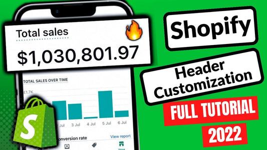 How to edit and customize header in Shopify dropshipping tutorial for beginners 2022