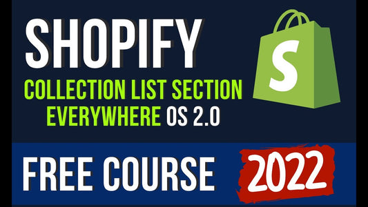 how to Add Collection List Section in OS 2.0 theme Shopify